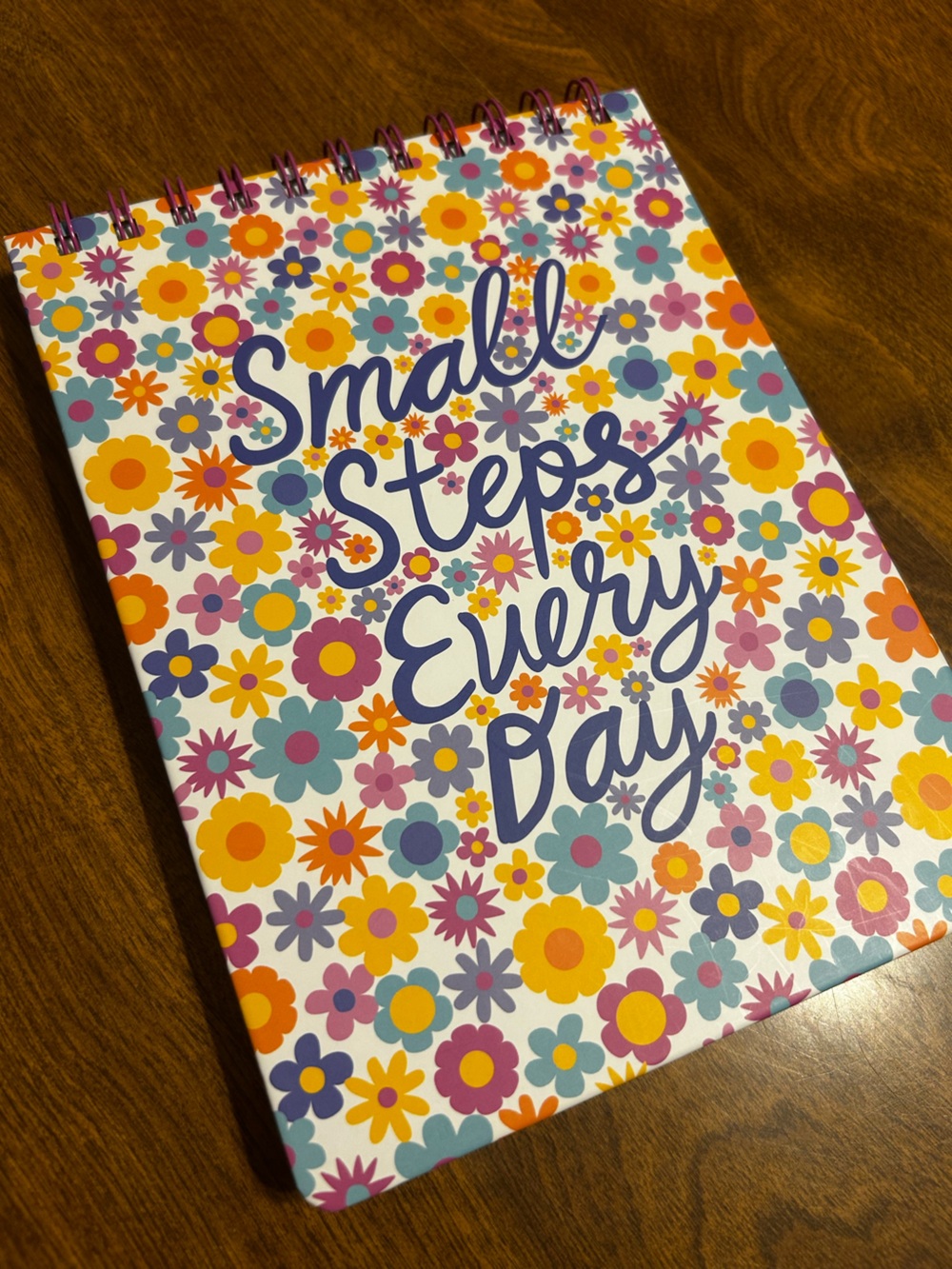 Bright Floral "My Day, My Strength" Wall Art - Multicolor